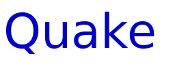 Quake & Shake الخط